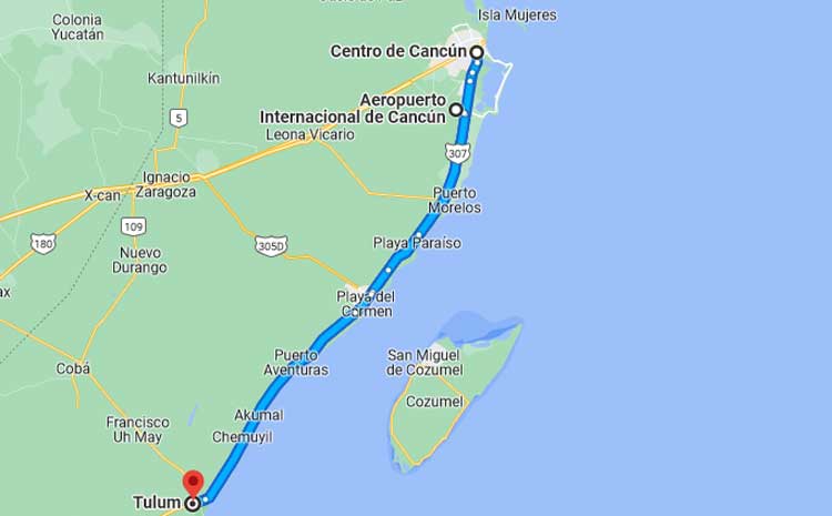 How to get to Tulum from Cancun